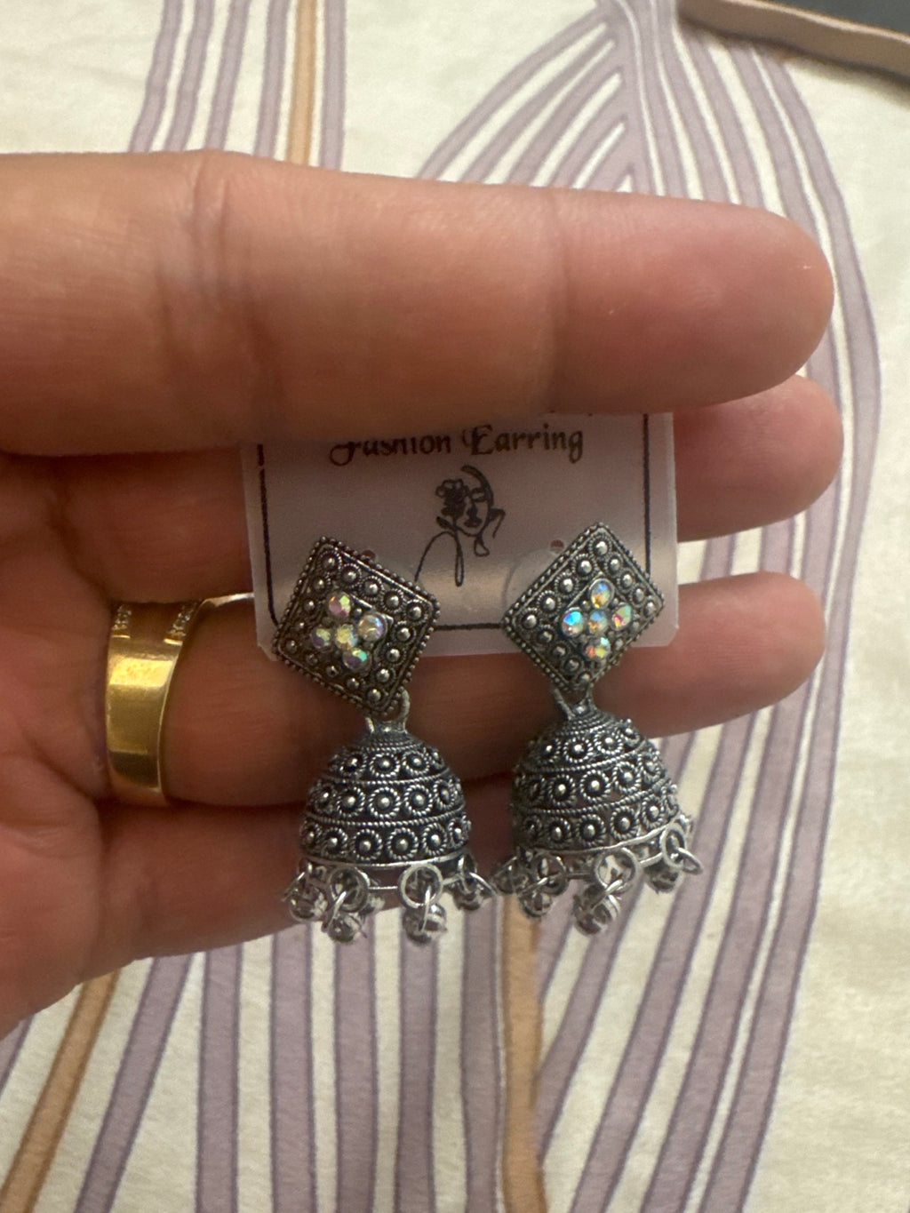 Actual pair of earrings