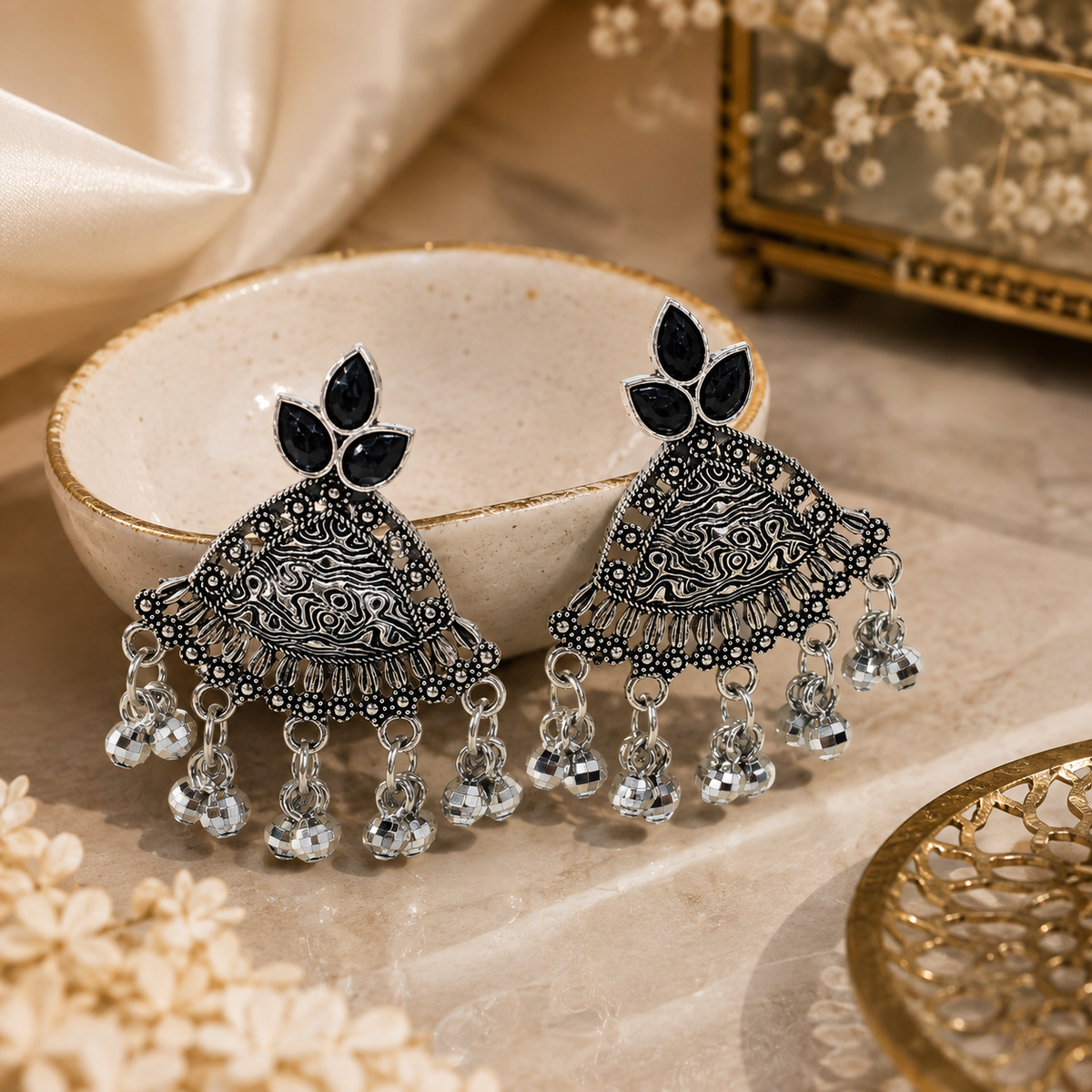 JH-64 earrings lifestyle