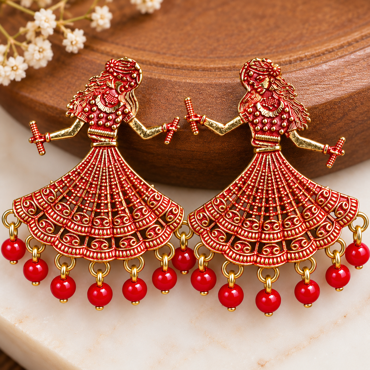 Close-up of earrings